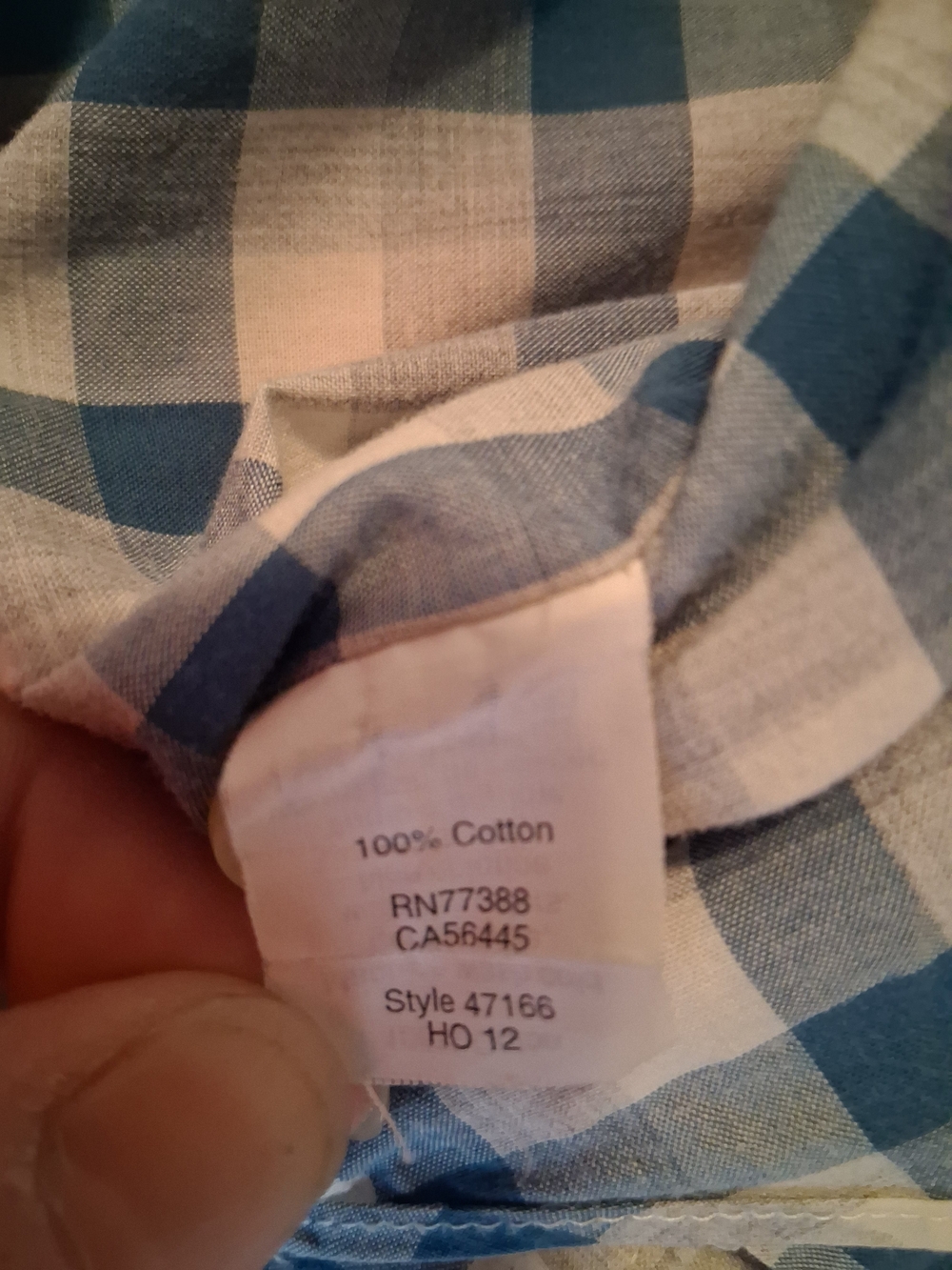 Vintage Tailored  J Crew Shirt Mens XL Multi-Blue Plaid Button Down 100% Cotton - Picture 5 of 5